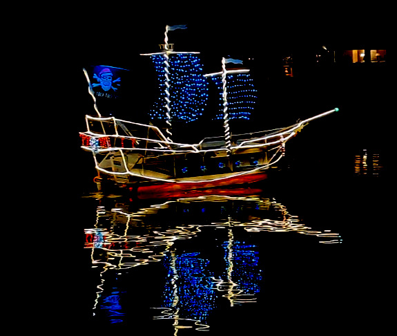 Lighted boat