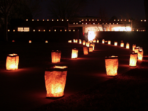 Lighted luminarias